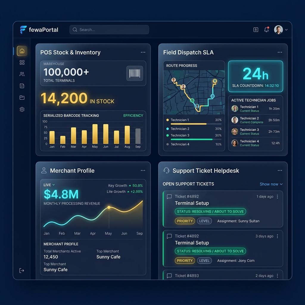 fewaPortal Operations Dashboard